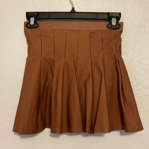 Altar’d State pleated leather skirt